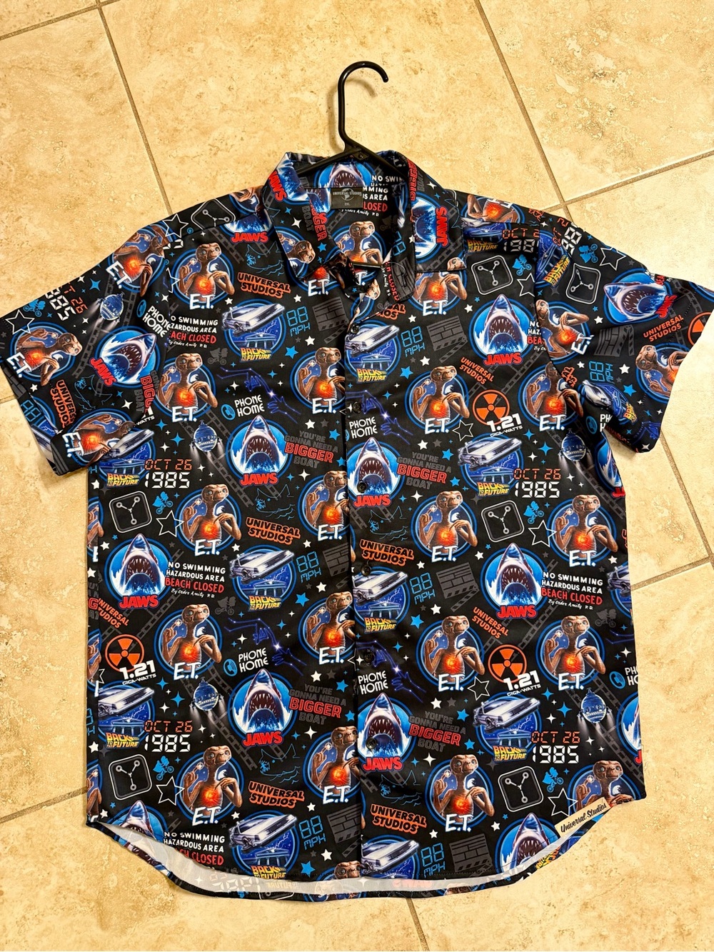 Universal studios iconic print button down shirt xxl